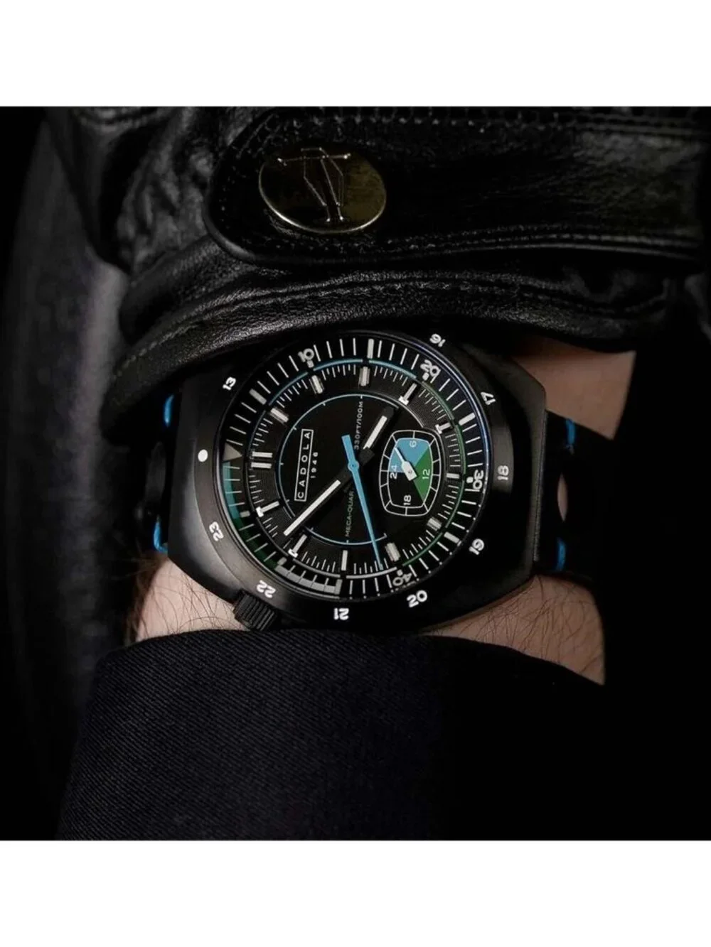 NWT Cadola Giulia Quartz Black Dial Men's Watch